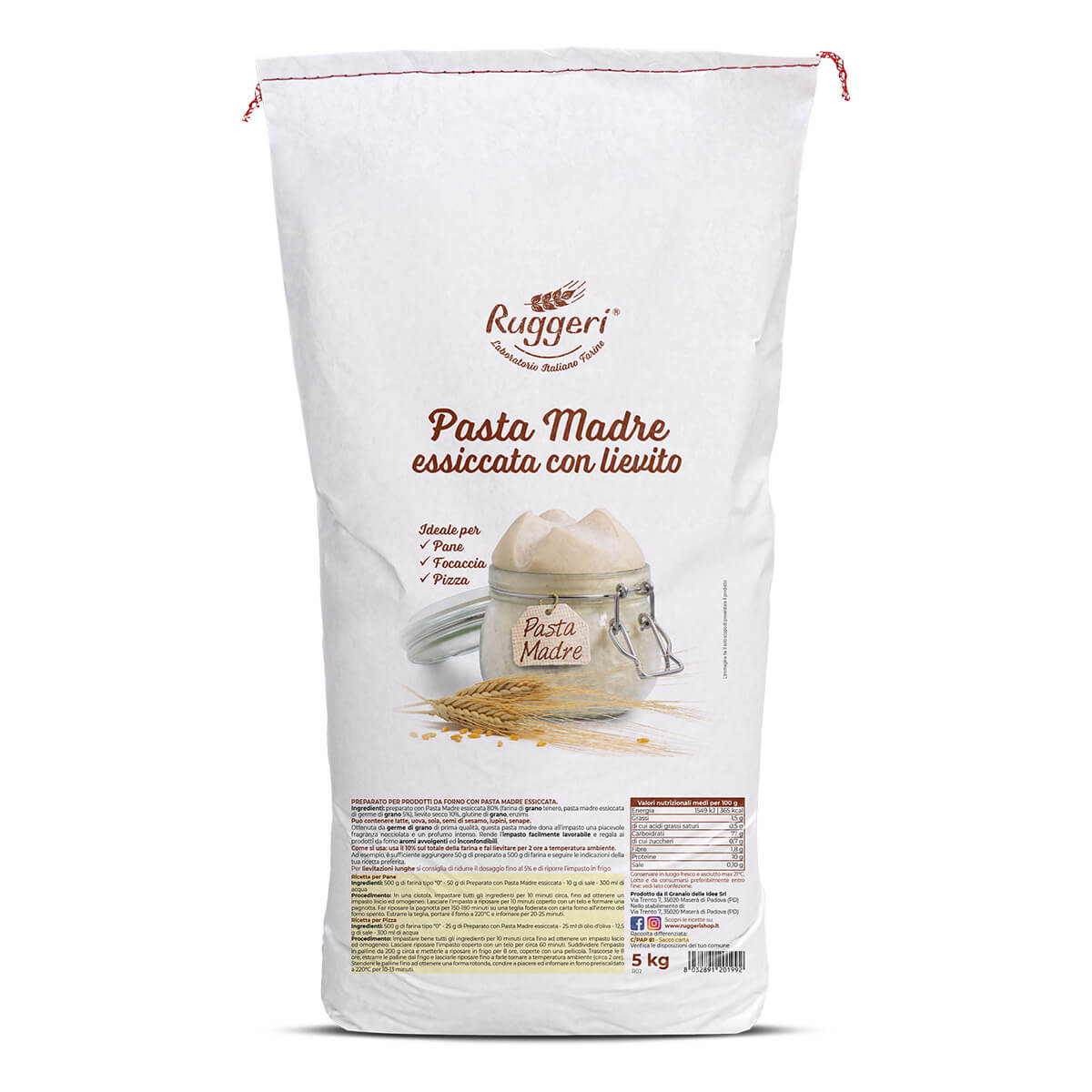 Pasta Madre Essiccata con Lievito - sacco professionale